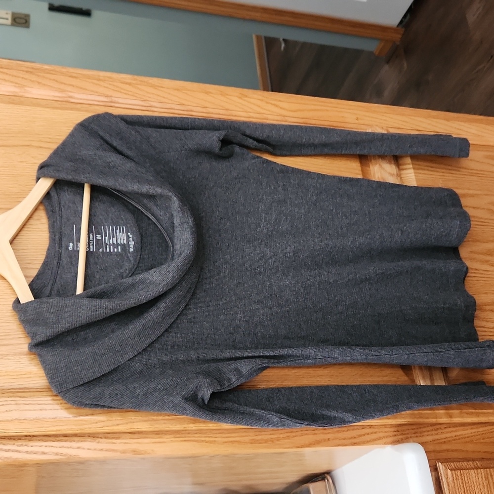 GAP Waffle Cowl neck shirt